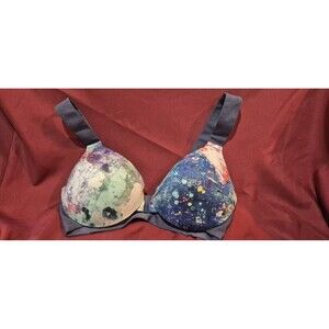 Spanx Size 34B Llelujah Design Thick Straps Front Close Underwire Cute EUC